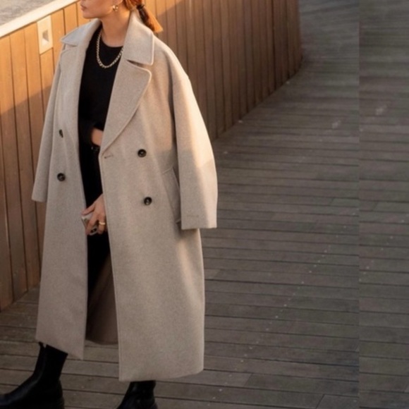 Zara Jackets & Coats Zara Womens Oversized Coat Current Collection